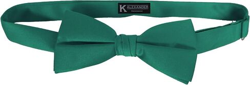 K. Alexander Bow Ties - Classic Pre Tied Adjustible Satin Formal Tuxedo - Multiple Solid Colors in Kuwait