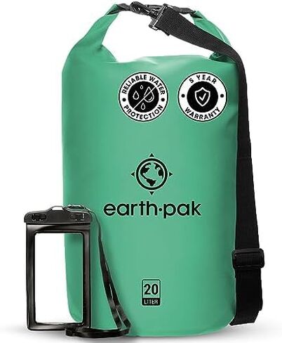 Earth Pak Waterproof Dry Bag - Roll Top Waterproof Backpack Sack Keeps Gear Dry for Kayak with Waterproof Phone Case in Saudi Arabia