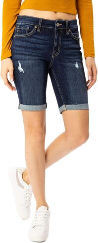 Kancan Women's Mid Rise Hem Detail Bermuda - KC8578 in Saudi Arabia