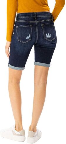 Kancan Women's Mid Rise Hem Detail Bermuda - KC8578 in Saudi Arabia