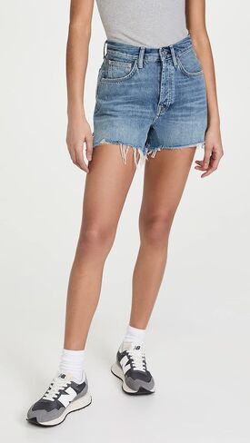 7 For All Mankind Women's Easy Ruby Cut Off Spruce Rigid Short in Saudi Arabia