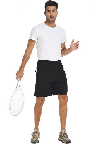 CUNYI Men's Hiking Cargo Shorts Quick Dry Lightweight Shorts for Men Workout Athletic Shorts with Side Zipper Pockets in Kuwait