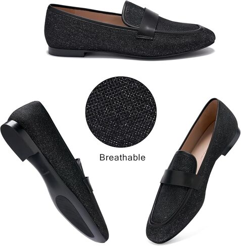 AiciBerllucci Women's Loafer Shoes Casual Leather Flat Shoes for Women Ladies Tassel in Kuwait