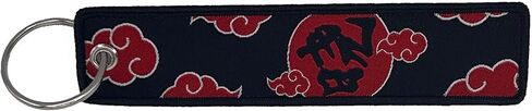 Akatsuki Ninja Red Clouds Anime Keychains and Jet Tags for Keys, Car Keychain Key Rings for Luggage Bag, For Motorcycle Car Keys Chain JDM in Kuwait