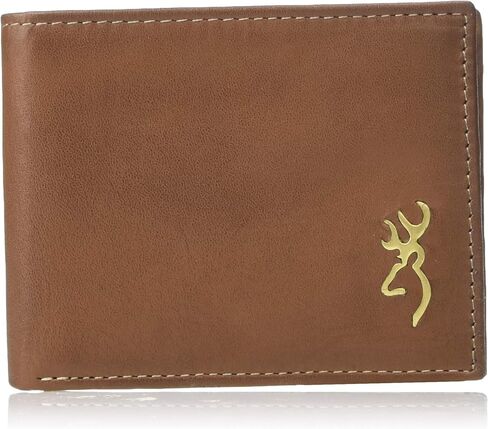 Browning Men's Rugged Brass Buck Wallets, Available in Multiple Styles, Brass Buck in Saudi Arabia