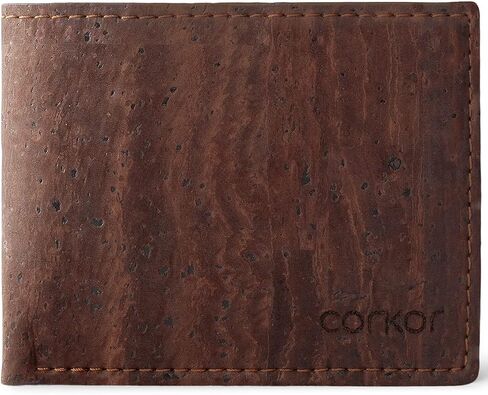Corkor Cork Wallet for Men, Vegan Cruelty Free Non Leather, Bi-fold for Cards Cash in Saudi Arabia