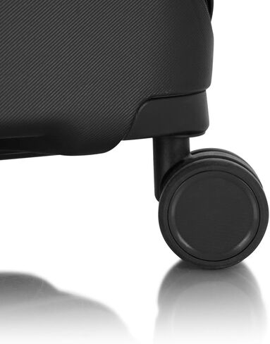 Heys Milos Durable and lightweight luggage, made with Duraflex impact-resistant material, TSA Combination Lock, Dual Spinner Wheels, and Expandable, Navy, 26-Inch, Medium Check-In in Kuwait