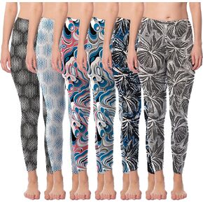 Sexy Basics Women's Buttery Soft Brushed Skinny Pant Long Leggings- Multi Packs