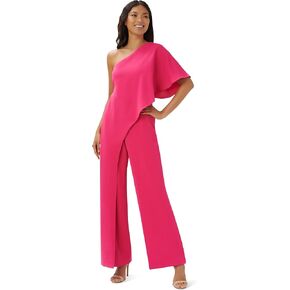 Adrianna Papell Women's One Shoulder Jumpsuit, Watermelon Bliss in Saudi Arabia