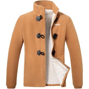 JiangWu Winter Coats for Women Full Zip Polar Fleece Jacket Sherpa Lined Outdoor Warm Coat
