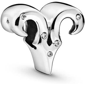 PANDORA Sparkling Aries Zodiac Charm - أساور اللحظات المتوافقة - مجوهرات للنساء - هدية للنساء في حياتك - مصنوعة من الفضة الاسترليني والزركونيا المكعبة in Saudi Arabia