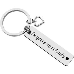 Funny Valentines Day Gifts for Women Men Boyfriend Girlfriend Anniversary Birthday Keychain for Fiance Fiancee Bride Groom Engagement Couple Wedding Keyring for Him Her Husband Wife Christmas Jewelry in Kuwait