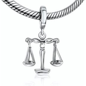 BOLENVI Justice Scale Lawyer Libra 925 Sterling Silver Pendant Charm Bead For Pandora & Similar Charm Bracelets or Necklaces in Kuwait