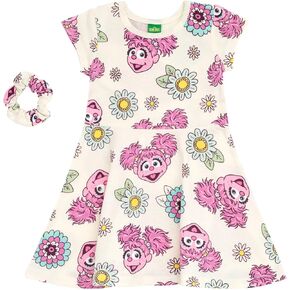 Sesame Street Dress and Scrunchie Infant to Little Kid Sizes (12 Months - 7-8) in Kuwait