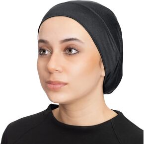 TheHijabStore.com Women's Stretch Under Scarf Convenient Bonnet Jersey Cap Head Wrap - Tube Hat Opens on 2 Ends