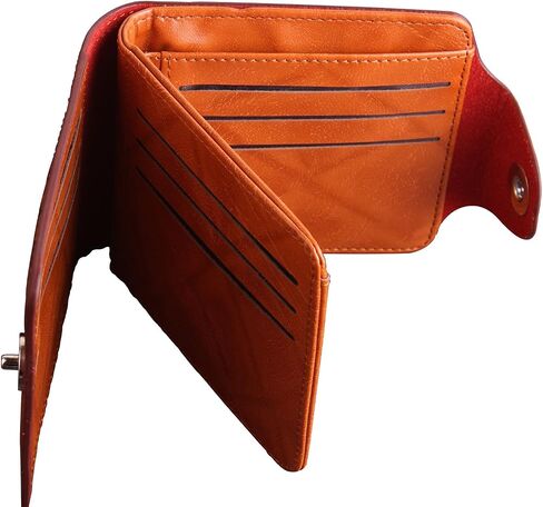 Men Us Dollar Bill Wallet Billfold Leather Credit Card Photo Holder in Kuwait