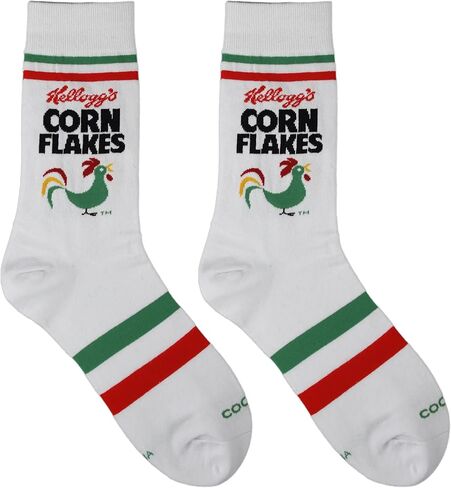 Cool Socks Favorite Breakfast & Cereals Novelty Crew Dress Socks Fun Silly in Kuwait