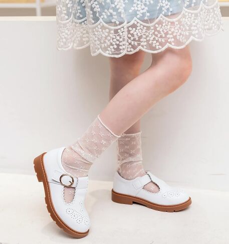 DADAWEN Girls Toddler/Little Kid/Big Kid Mary Jane Dress Shoes Ballet Flats for Girl Party Wedding School Shoes in Saudi Arabia