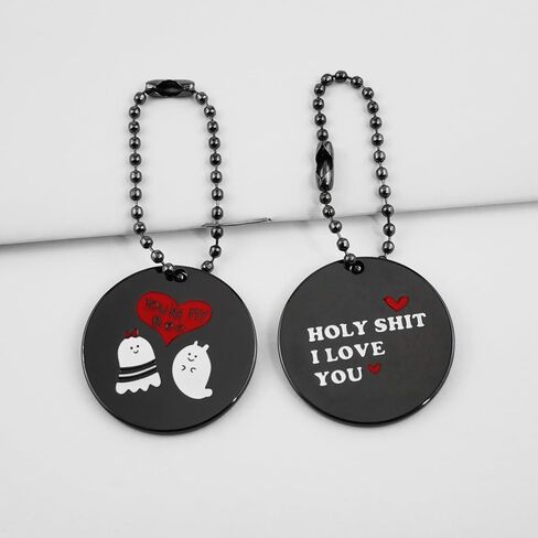 aiviwiai You Are My Boo Keychains - قطعتان من هدايا الهالوين هدية تذكارات الحب للأزواج - هدايا لطيفة لصديقك وصديقتك - مجوهرات الزوجين وأساور الحب in Kuwait