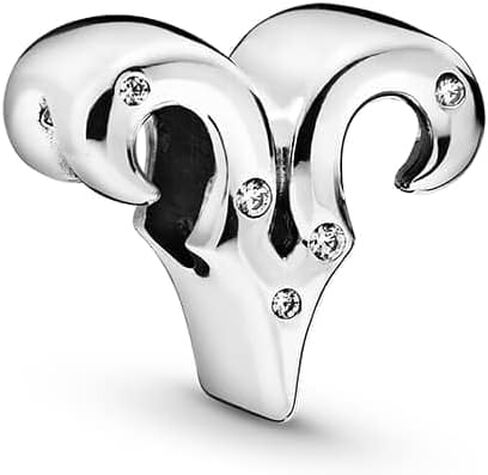 PANDORA Sparkling Aries Zodiac Charm - Compatible Moments Bracelets - Jewelry for Women - Gift for Women in Your Life - Made with Sterling Silver & Cubic Zirconia in Saudi Arabia