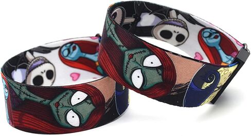 TLDXDOU كابوس الهالوين قبل سوار رعب عيد الميلاد، سوار معصم قابل للتعديل على شكل رسوم متحركة للنساء والرجال والفتيات والفتيان in Kuwait