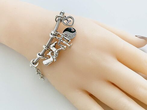 BOLENVI Justice Scale Lawyer Libra 925 Sterling Silver Pendant Charm Bead For Pandora & Similar Charm Bracelets or Necklaces in Kuwait