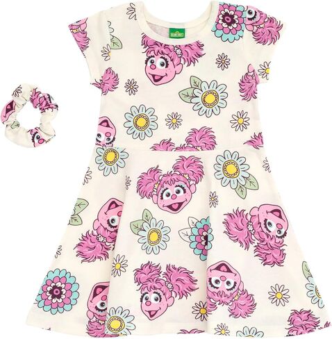 Sesame Street Dress and Scrunchie Infant to Little Kid Sizes (12 Months - 7-8) in Saudi Arabia