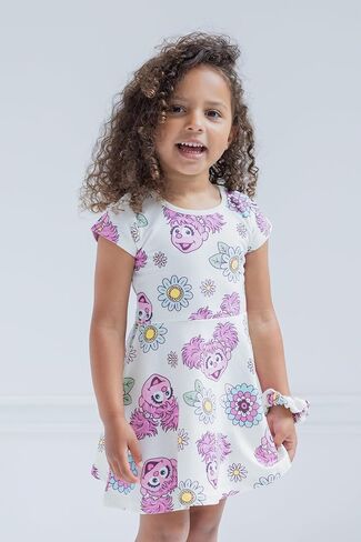 Sesame Street Dress and Scrunchie Infant to Little Kid Sizes (12 Months - 7-8) in Saudi Arabia