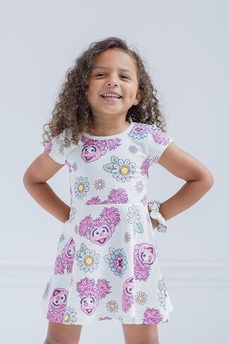 Sesame Street Dress and Scrunchie Infant to Little Kid Sizes (12 Months - 7-8) in Saudi Arabia
