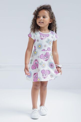 Sesame Street Dress and Scrunchie Infant to Little Kid Sizes (12 Months - 7-8) in Saudi Arabia