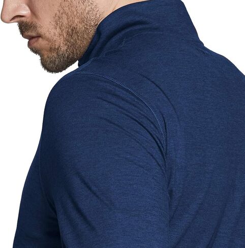 TSLA Men's 1/4 Zip Pullover Long Sleeve Shirt, Athletic Quarter Zip T-Shirt, Performance Running Top in Saudi Arabia