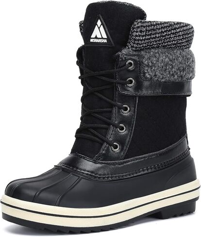 Mishansha Womens Snow Boots Mid-Calf Waterproof Winter Boot in Kuwait