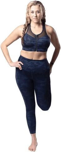 Handful The Closer، حمالة صدر رياضية بإغلاق أمامي للنساء مع سحاب أمامي، دعم عالي التأثير، حمالة صدر بظهر Racerback in Kuwait