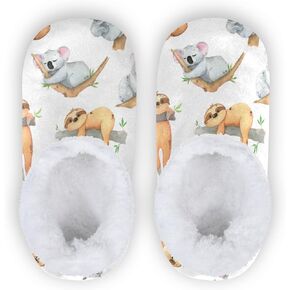 Dussdil Kid's Boy's Girl's Slippers Spa Travel House Slipper Shoes Warm Soft Memory Foam Slipper Non Slip for Guest Home Bedroom Slippers XS in Kuwait