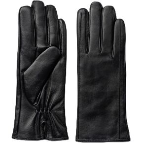 MESSERIO قفازات جلدية مبطنة بالكشمير تعمل باللمس للنساء في الشتاء والطقس البارد مصنوعة من الجلد الطبيعي in Kuwait