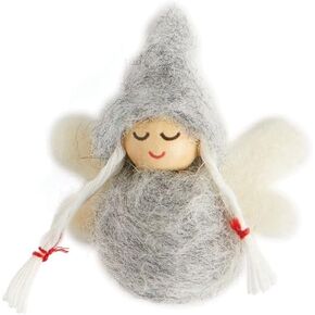 Coco + Carmen Guarded by an Angel Mini تذكارية، بوليستر، رمادي، ديكور موسم العطلات in Kuwait