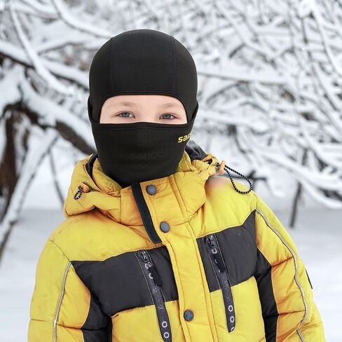 قناع تزلج بالاكلافا للأطفال من سايتاغ، قناع وجه كامل من الصوف الدافئ للشتاء للأولاد والبنات، معدات الطقس البارد للتزلج وركوب الدراجات in Kuwait