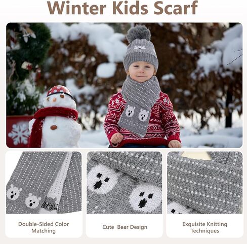 قبعة شتوية للأطفال من TDIAPERS، قبعة صغيرة للأطفال مع بوم بوم وبطانة من الصوف الدافئ، قبعة صغيرة متماسكة للأولاد والبنات in Kuwait