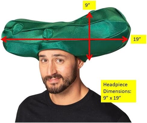 Rasta Imposta Pickle Hat Costume Accessory Dill Cucumber Gherkin Accessories Hats Headwear Costumes, Adult One Size in Saudi Arabia