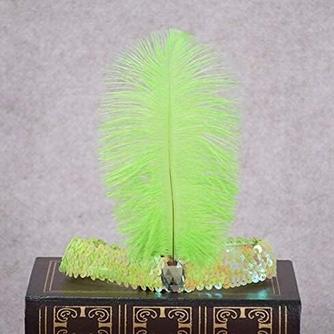 The Only One Colorful Sequins Headband 1920s Carnival Party Halloween Accessory Party Feather Headband For Women in Saudi Arabia