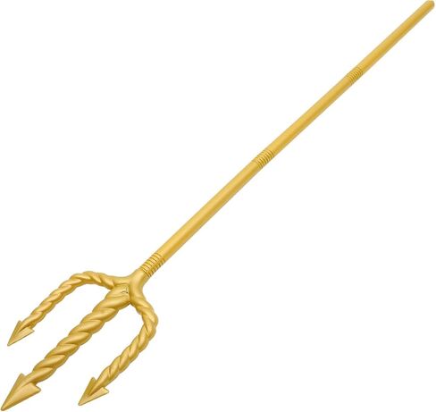 إكسسوارات أزياء Abaodam Gold Devil Pitchfork، إكسسوار الشيطان الشيطاني Pitch Fork Trident لباس الهالوين الشيطاني in Kuwait