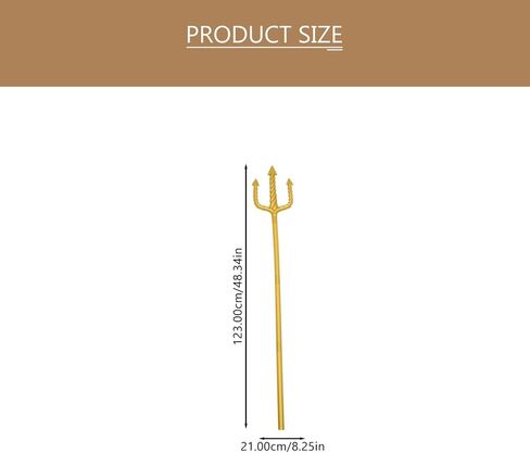 إكسسوارات أزياء Abaodam Gold Devil Pitchfork، إكسسوار الشيطان الشيطاني Pitch Fork Trident لباس الهالوين الشيطاني in Kuwait