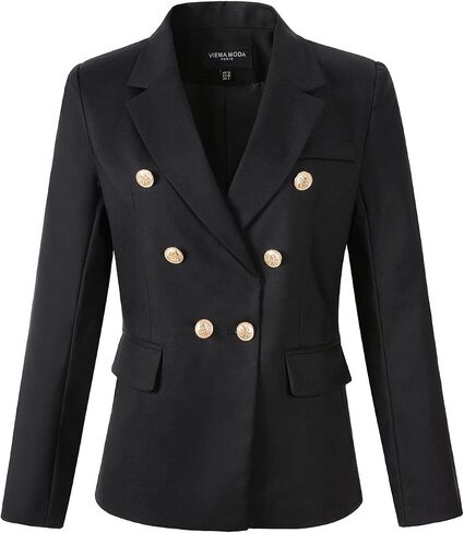 Womens Double Breasted Blazer Ladies Jacket Work Suit in Saudi Arabia