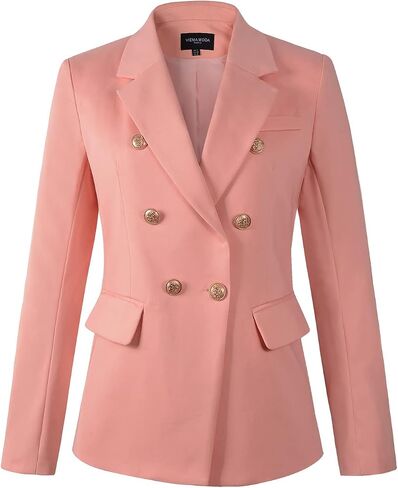 Womens Double Breasted Blazer Ladies Jacket Work Suit in Saudi Arabia