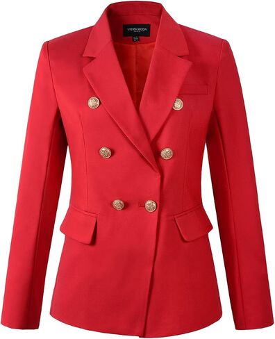 Womens Double Breasted Blazer Ladies Jacket Work Suit in Saudi Arabia