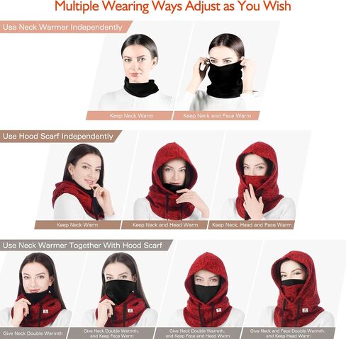 Balaclava Winter Hat Facial Neck Warmer Mask, Sporty Street Fashion Skiing in Saudi Arabia
