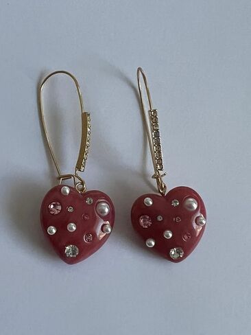 Heart Drop Earrings in Saudi Arabia