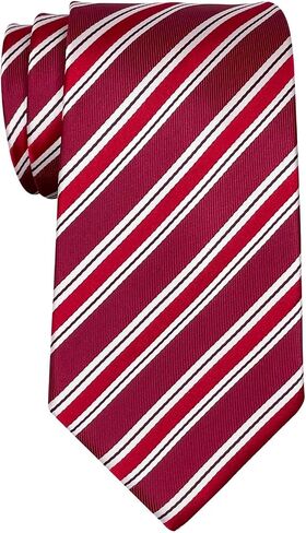 Retreez Preppy Stripe Pattern Woven Microfiber Men's Tie Necktie - 5 Colors in Saudi Arabia