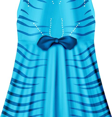 فستان الأميرة للفتيات الصغيرات للأطفال بنمط كرتوني لطيف وأكمام مكشكشة من 4 إلى 10 سنوات in Kuwait