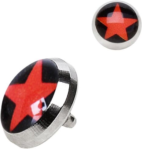Pierced Owl - 316L Stainless Steel Logo Dermal Anchor Top in Saudi Arabia